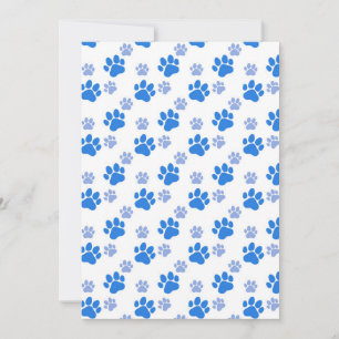 Cartão De Agradecimento Pata De Cão Imprime Puppies Simples De Amante de 