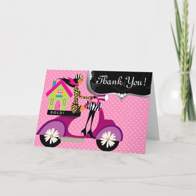 Cartão De Agradecimento Patinete Imobiliária Pontos Gratos 3 (Frente)