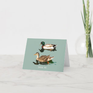 Cartão De Agradecimento Patos-de-pata