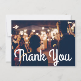 Cartão De Agradecimento Patriotic Love II Quarto de julho Casamento Obriga