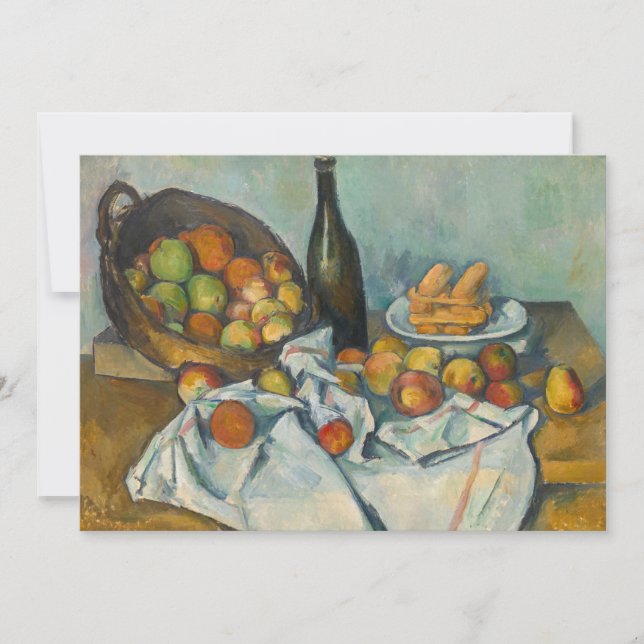 Cartão De Agradecimento Paul Cezanne - A Cesta das Maçãs (Frente)