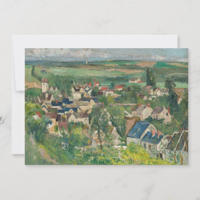 Cartão De Agradecimento Paul Cezanne - Auvers, Visão Panorâmica (Frente)