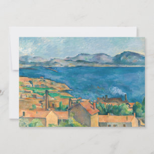 Cartão De Agradecimento Paul Cezanne - Baía de Marselha, Vista de Estaque