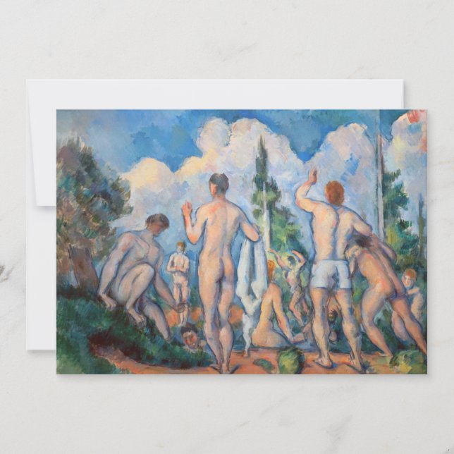 Cartão De Agradecimento Paul Cezanne - Bathers (Frente)