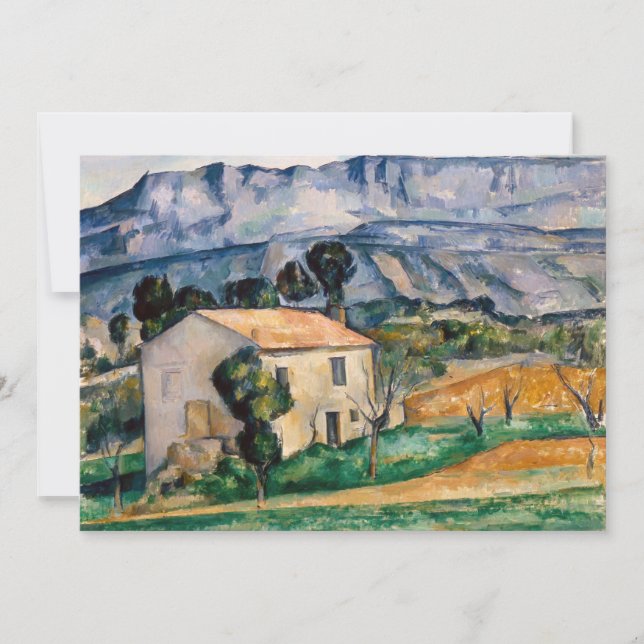 Cartão De Agradecimento Paul Cezanne - Casa em Provença (Frente)