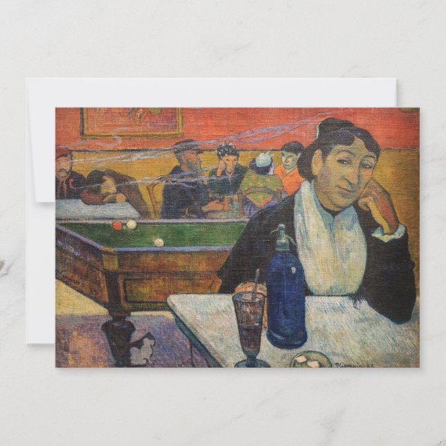 Cartão De Agradecimento Paul Gauguin - O Café da Noite, Arles (Frente)