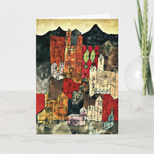 Cartão De Agradecimento Paul Klee, Cidade das Igrejas,