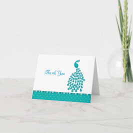 Cartão de agradecimento Pavão