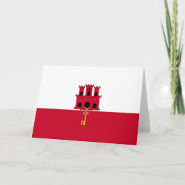 Cartão De Agradecimento pavilhão de Gibraltar