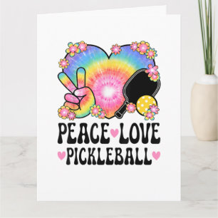 Cartão De Agradecimento Paz Amor Pickleball