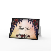 Peach Dentro rosa vermelha Vazio de Casamento Góti