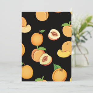 Cartão De Agradecimento Peach Pattern 5