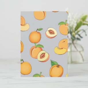 Cartão De Agradecimento Peach Pattern 6