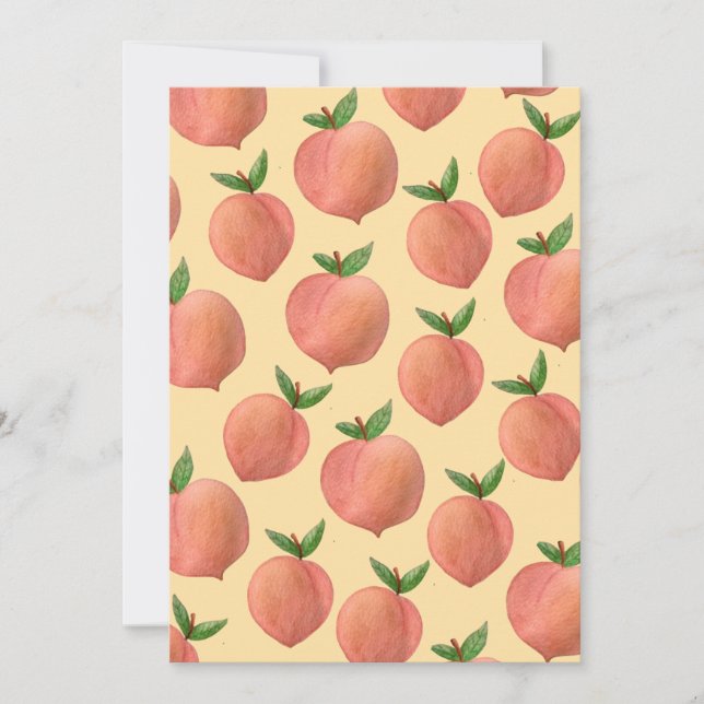 Cartão De Agradecimento Peaches (Frente)