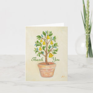 Cartão De Agradecimento Pear Tree thank you card