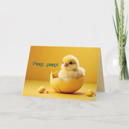 CARTÃO DE AGRADECIMENTO PEEP - PLACA DE PÁSCOA DE QUALQUER UM