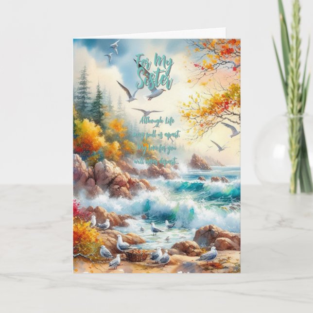 Cartão De Agradecimento Pela minha irmã (Frente)