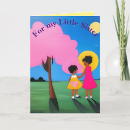 Cartão De Agradecimento Pela minha irmãzinha