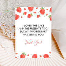 Cartão de Agradecimento pelo Primeiro Aniversário