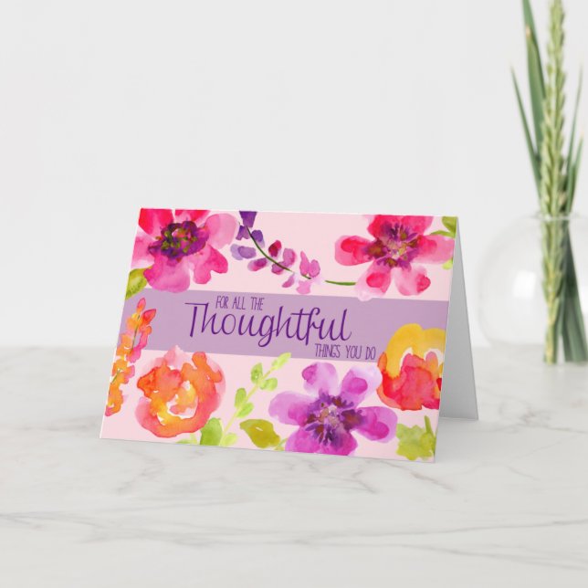 Cartão De Agradecimento Pensador (Frente)