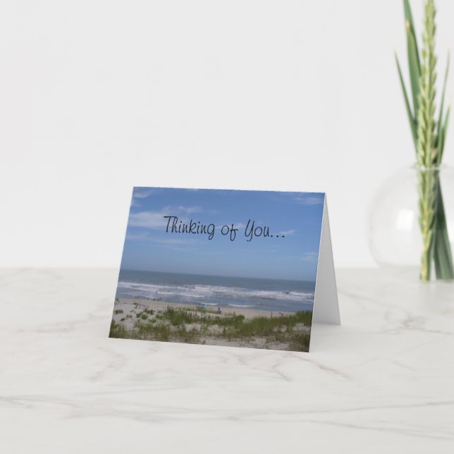 Cartão De Agradecimento Pensamento de você… (Frente)