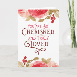 Cartão De Agradecimento Pensando em você - Você está apaixonado e amado do