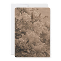 Peônias diante da luz na Sépia