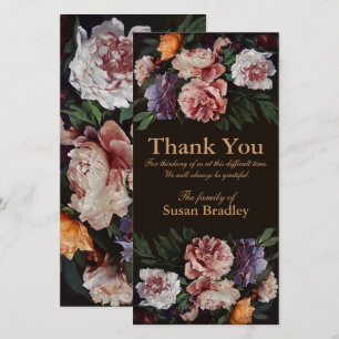 Cartão De Agradecimento Peônias que pintam o obrigado da simpatia 3 você