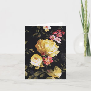 Cartão De Agradecimento Peony Amarelo Obrigado