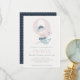 Cartão De Agradecimento Pequena Sereia Azul Cor-de-Rosa Noite Concurso de  (Frente/Verso In Situ)