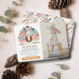 Cartão De Agradecimento Pequena Turquia Ação de Graças Qualquer Foto De An