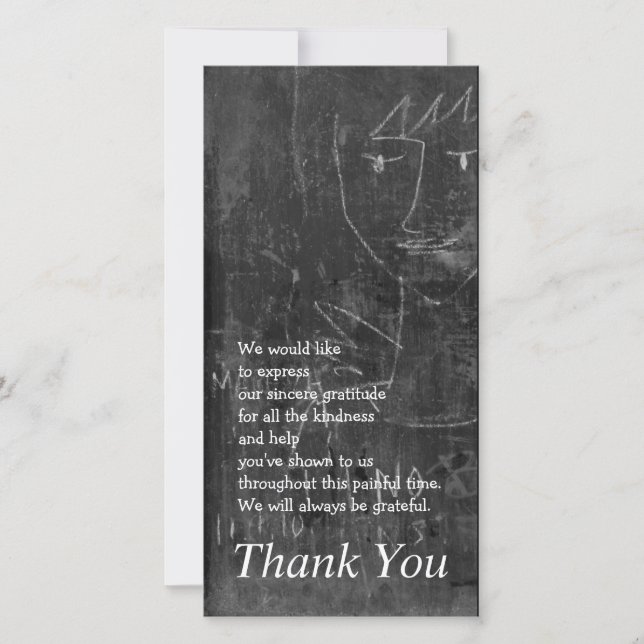 Cartão De Agradecimento Pequeno Angel 3 Criança Desenho Simpatia Obrigado (Frente)