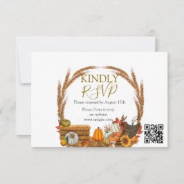 Cartão De Agradecimento Pequeno Chá de fraldas de Abóbora Bonito