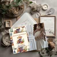 Pequeno Chá de fraldas de Rodeio Ocidental Moderno