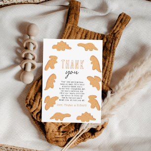 Cartão De Agradecimento Pequeno Chá de fraldas Nugget