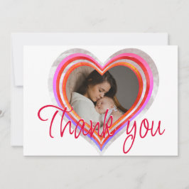 Cartão De Agradecimento Pequeno Namorados Swetheart Chá de fraldas Waterco