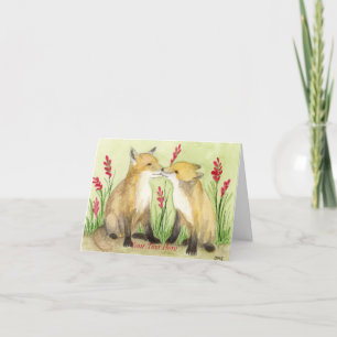 Cartão De Agradecimento Pequenos Vixens