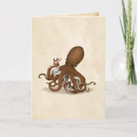 Pergaminho Personalizável do Polvo & Químico