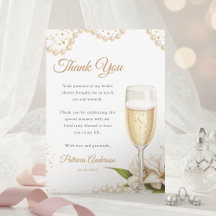 Pérolas Elegantes & Prosecco Chuveiro de Noiva Aqu