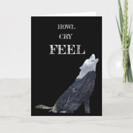 Cartão De Agradecimento Perosnalizado, Wolf Howling Card