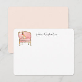 Cartão de agradecimento personalizado com ilustraç