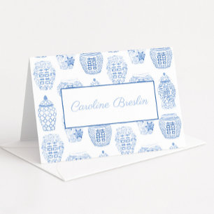 Cartão De Agradecimento Personalizado Com Papel De Carta Ginger Jar