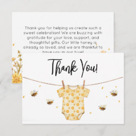 Cartão de Agradecimento Personalizado de Abelha pa