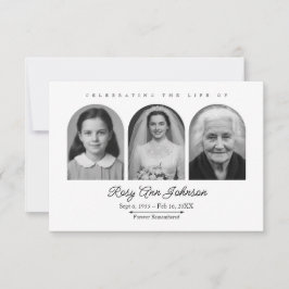 Cartão de Agradecimento Personalizado de Memória