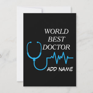 Cartão De Agradecimento Personalizado Melhor Médico de Todos os Tempos Gra