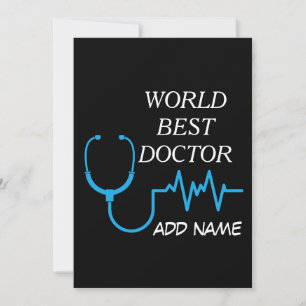 Cartão De Agradecimento Personalizado Melhor Médico de Todos os Tempos Gra