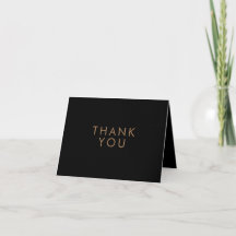Cartão de Agradecimento Personalizado Minimalista