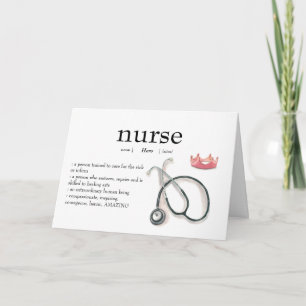 Cartão de Agradecimento Personalizado para Enferme