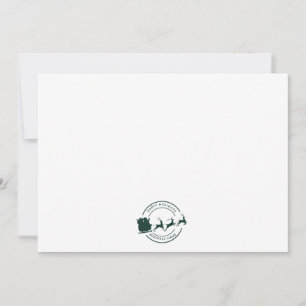 Cartão De Agradecimento Personalizado para Natal do Nome de Empresa Modern