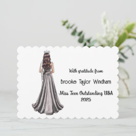 Cartão de Agradecimento Personalizado para Rainhas